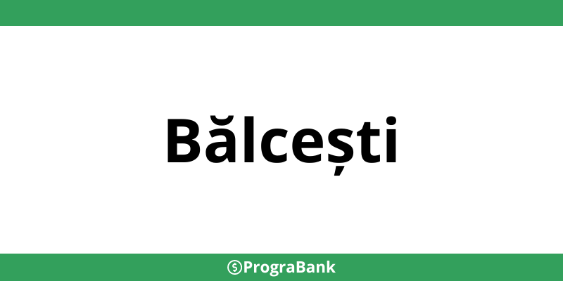 Contact sucursale CEC Bank în Bălcești - Program și telefon